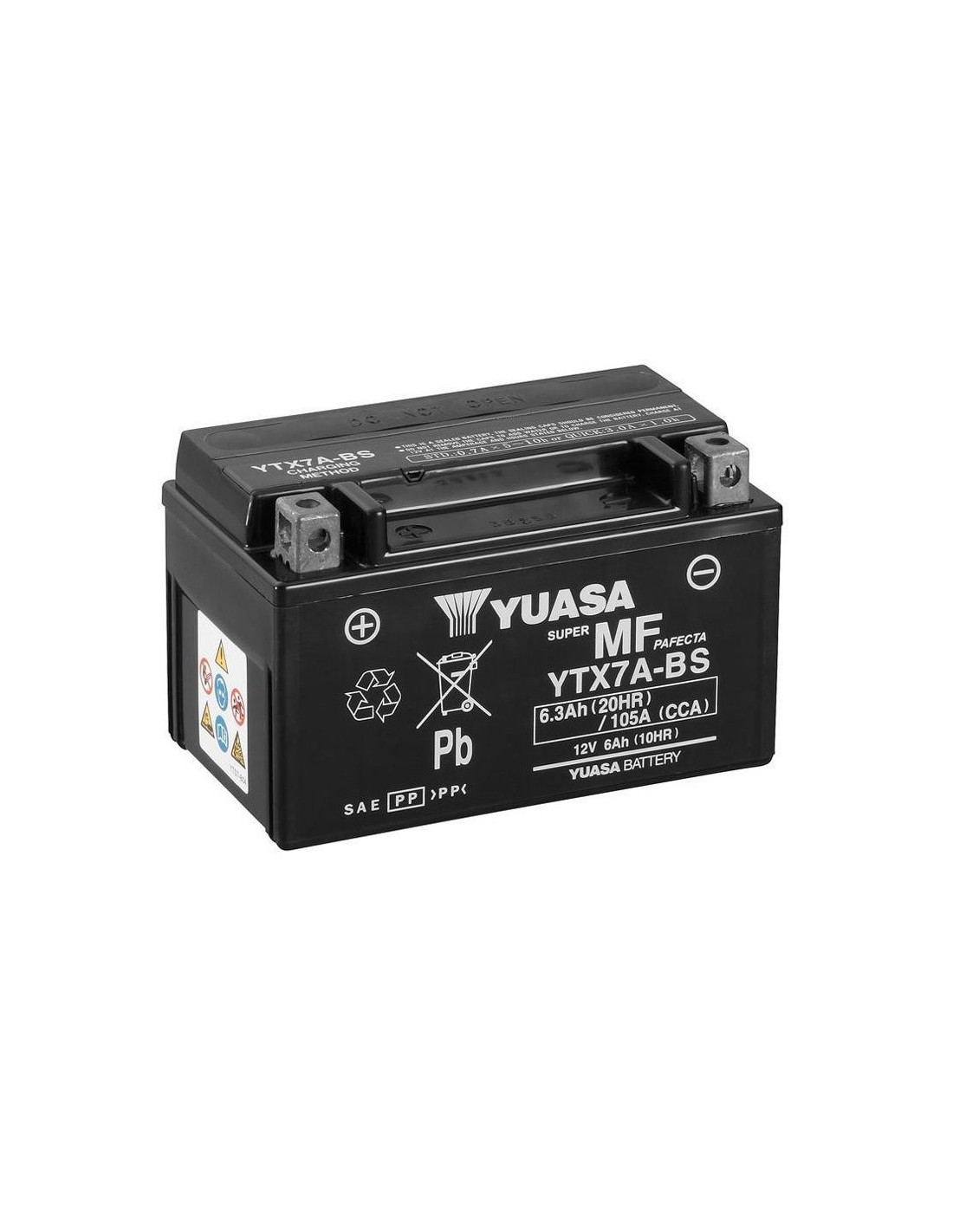 Comprar batería Yuasa YTX7A-BS | Compralubricantes.com