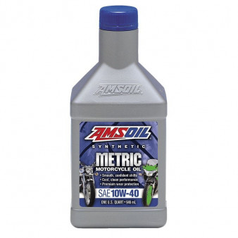AMSOIL SYNTHETIC METRIC MOTORCYCLE OIL 10W40