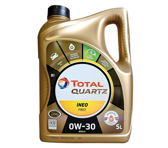 Aceite Total Quartz Ineo First 0W30 5 L - 36,90 € -   Capacidad 5 Litros