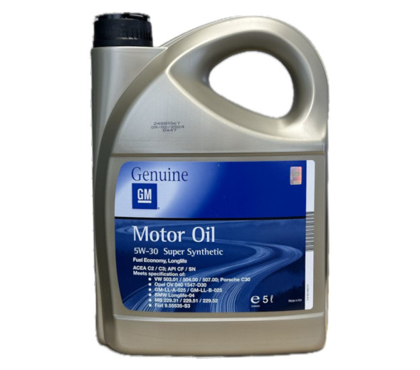 GM SUPER SYNTHETIC 5W-30 LONG LIFE