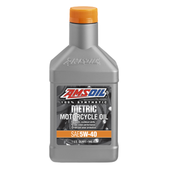 AMSOIL SYNTHETIC METRIC MOTORCYCLE OIL 5W40