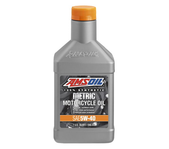 AMSOIL SYNTHETIC METRIC MOTORCYCLE OIL 5W40