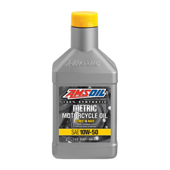 AMSOIL SYNTHETIC METRIC MOTORCYCLE OIL 10W50