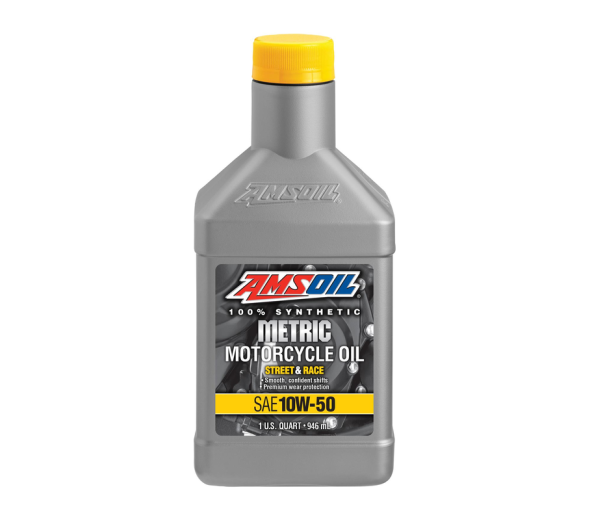 AMSOIL SYNTHETIC METRIC MOTORCYCLE OIL 10W50